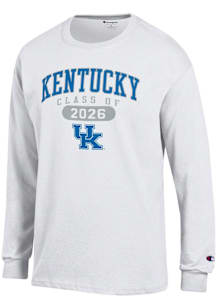 Champion Kentucky Wildcats White Class of 2026 Jersey Long Sleeve T Shirt