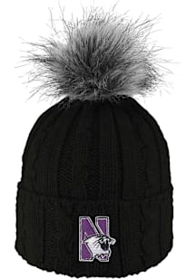 LogoFit Northwestern Wildcats Black Alps Womens Knit Hat