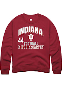 Mitch McCarthy Indiana Hoosiers Mens Crimson Football NIL Arch Logo Player Crew