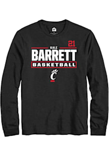 Kali Barrett Cincinnati Bearcats Black NIL Stacked Box Long Sleeve Player T Shirt
