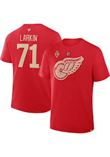 Dylan Larkin Detroit Red Wings Red Alt 2 Short Sleeve Player T Shirt