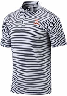 Columbia Virginia Cavaliers Mens Navy Blue Heat Seal Omni Wick Club Invite Short Sleeve Polo