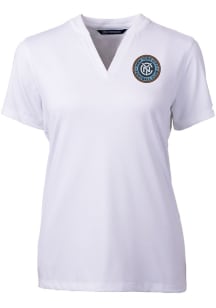 Cutter and Buck New York City FC Womens White Forge Short Sleeve T-Shirt