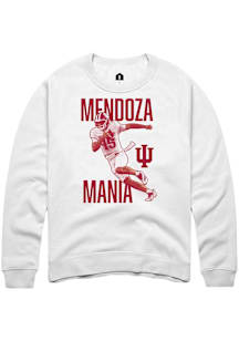 Fernando Mendoza Indiana Hoosiers Mens White Mendoza Mania Player Crew