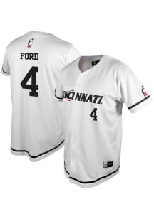 Donovan Ford  Mens White Cincinnati Bearcats NIL Jersey