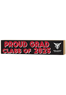 KH Sports Fan Ball State Cardinals Class of 2025 graduation graphic Sign - Black