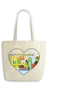 Pittsburgh Skyline Heart Reusable Bag