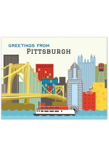 Pittsburgh Skyline Heart Card Sets