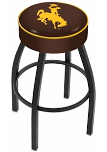 Wyoming Cowboys Swivel Pub Stool - Black