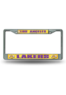 Los Angeles Lakers Decal Chrome License Plate Frame - Silver