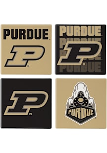 Purdue Boilermakers 4Pk Coaster - Gold
