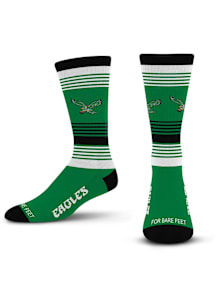 Philadelphia Eagles Kelly Green Ombre Stripe Youth Crew Socks