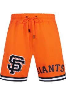 Pro Standard San Francisco Giants Mens Orange Classic Chenille Shorts