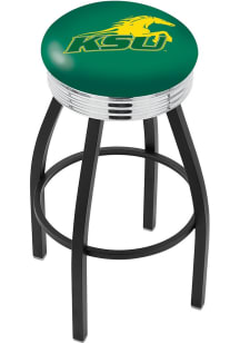 Kentucky State University 3 Ring Chrome Seat Pub Stool - Black