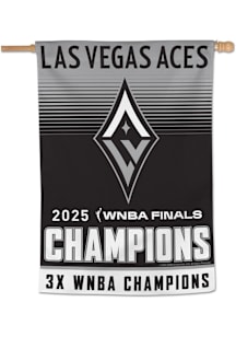 Las Vegas Aces 2025 WNBA Finals Champions 28x40 Banner - Black