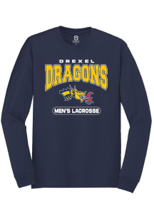 Mens Drexel Dragons Navy Blue Summit Sportswear Lacrosse Tee