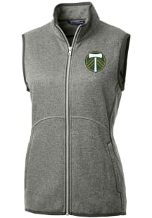 Cutter and Buck Portland Timbers Womens Grey Mainsail Vest
