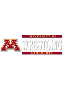 Minnesota Golden Gophers 6x2 Wrestling Auto Decal - Maroon
