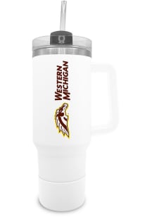 White Western Michigan Broncos 40 oz Stainless Steel Tumbler