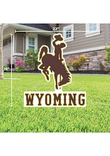 Wyoming Cowboys Team Yard Sign - Brown