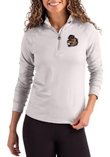 Cutter and Buck Oregon State Beavers Womens Ash Vault Coastline Qtr Zip