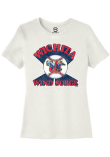 Summit Sportswear Wichita Wind Surge Womens White Soft Arch Short Sleeve T-Shirt