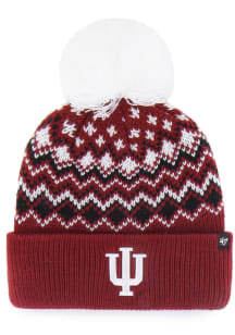 Indiana Hoosiers 47 Elsa Cuff Womens Knit Hat - Red