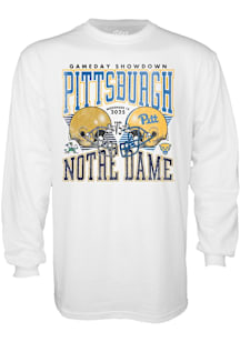 Mens White Pitt Panthers Football vs Notre Dame Fighting Irish Tee