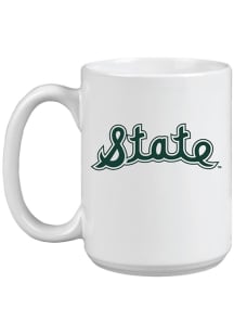 Michigan State Spartans 15oz Vault Sketch Ceramic Mug - White