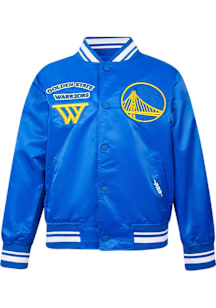 Pro Standard Golden State Warriors Youth Blue Retro Classics Light Weight Jacket