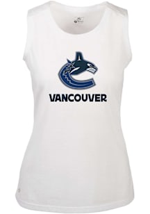 Levelwear Vancouver Canucks Womens White Macy Home Turf Tank Top