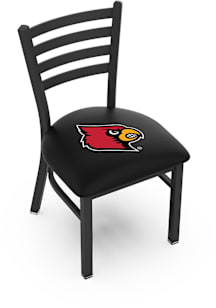 Louisville Cardinals Stationary Black Wrinkle Finish Pub Stool - Black