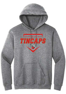 Summit Sportswear Fort Wayne TinCaps Mens Graphite Homeplate Long Sleeve Hoodie