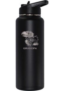 Kansas Jayhawks Grandpa 34oz Stainless Steel Bottle - Black