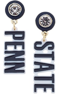 Penn State Nittany Lions Resin Logo Womens Earrings