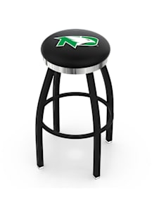 North Dakota Fighting Hawks Chrome Seat Pub Stool - Black