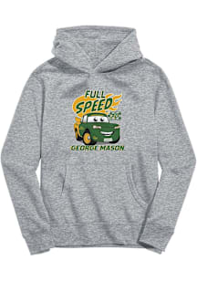 Vive La Fete George Mason University Toddler Grey Full Speed Long Sleeve Hooded Sweatshirt