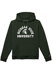 Mens Green Michigan State Spartans Arch Name Hooded Sweatshirt