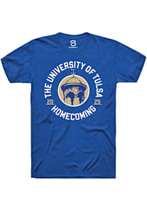 Summit Sportswear Tulsa Golden Hurricane Blue HOMECOMING 2025 Short Sleeve T Shirt