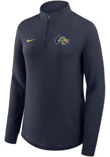 Womens Drexel Dragons Navy Blue Nike Victory Qtr Zip