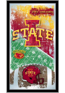 Iowa State Cyclones Football Hanging Back Bar Mirror