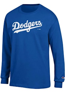 Champion Los Angeles Dodgers Blue Jersey Long Sleeve T Shirt