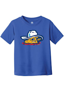 Summit Sportswear Amarillo Sod Poodles Toddler Blue Primary Logo Short Sleeve T-Shirt