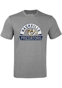 Levelwear Nashville Predators Youth Grey Richmond Jr Banner Arch Short Sleeve T-Shirt