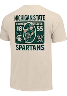 Michigan State Spartans Youth Natural Sparty Basketball Short Sleeve T-Shirt