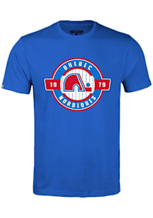 Levelwear Quebec Nordiques Blue Richmond Grail Short Sleeve T Shirt