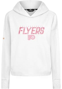 Levelwear Philadelphia Flyers Womens White Sweet Floral Hooded Sweatshirt
