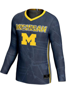 Mens Michigan Wolverines Navy Blue ProSphere Vigor Jersey