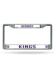 Sacramento Kings Premium Chrome License Plate Frame - Silver