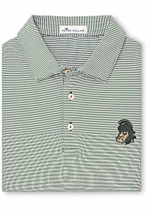 Michigan State Spartans Mens Green Jubilee Sparty Short Sleeve Fashion Polo